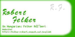 robert felker business card